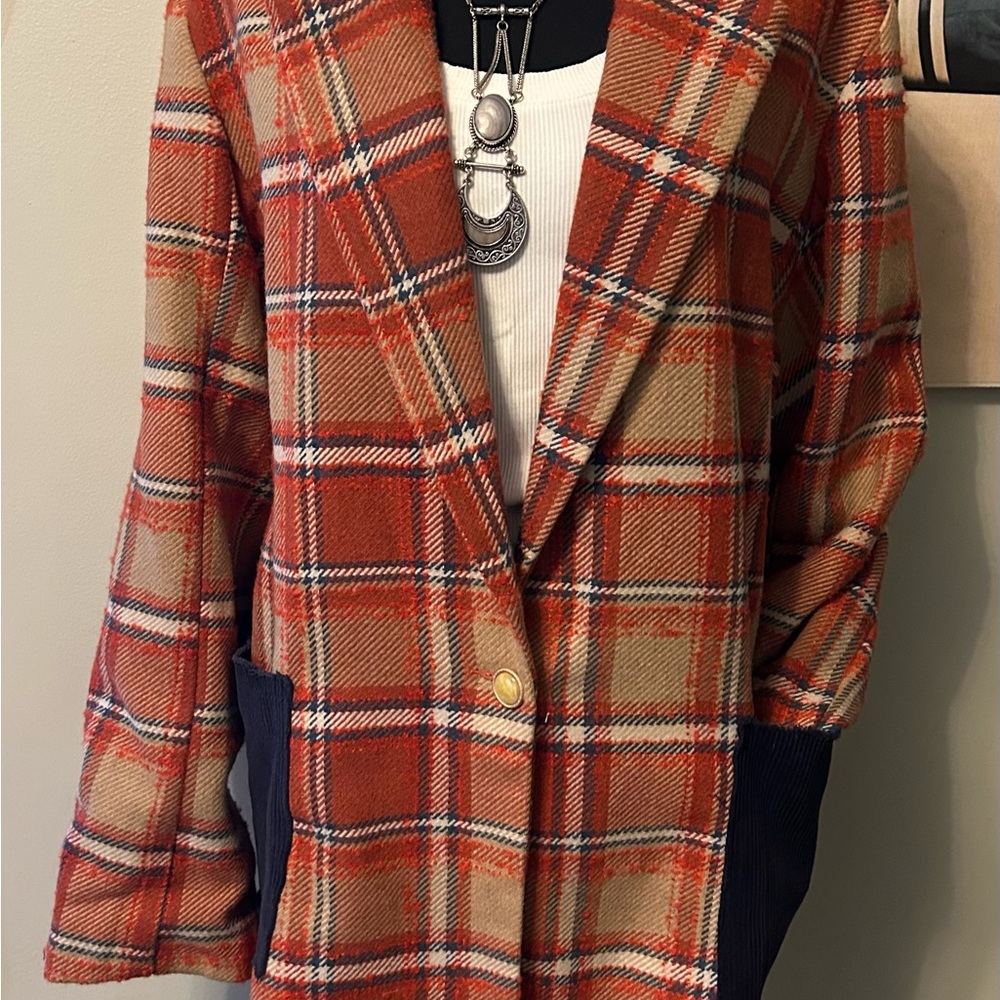 Womens Slouchy Casual Cozy Blazer L/XL NWT